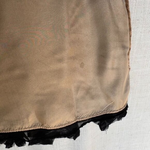 Leon Max Limited Edition Y2k Black Sleeveless Floral Applique Midi Dress Size 10 - Picture 17 of 17